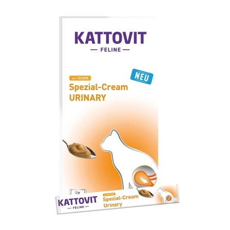 KATTOVIT PASTA URINARY CREAM Z KURCZAKIEM 6X15G przysmak dla kota